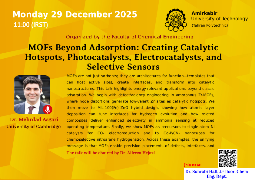 MOFs Beyond Adsorption